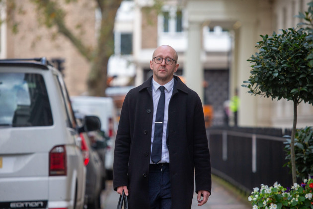 london-england-uk-31st-oct-2023-former-director-of-communications-in-10-downing-street-lee-cain-leaves-covid-19-public-inquiry-hearing-after-giving-evidence-credit-image-tayfun-salcizu