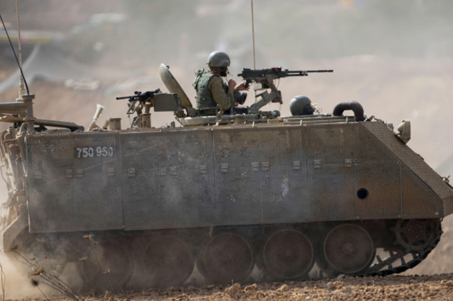 israeli-armored-personnel-carrier-moves-near-the-border-with-gaza-strip-on-tuesday-oct-31-2023-ap-photoariel-schalit