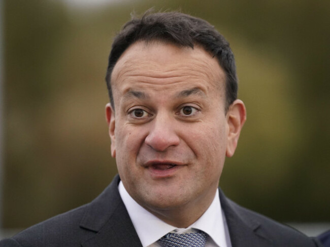 taoiseach-leo-varadkar-speaking-to-the-media-during-the-opening-of-the-new-athy-distributor-road-in-athy-co-kildare