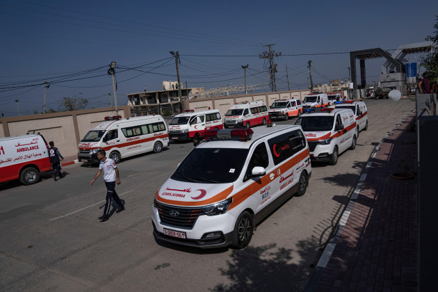 ambulances-with-palestinians-wounded-in-the-israeli-bombardment-of-the-gaza-strip-arrive-at-rafah-border-crossing-to-egypt-wednesday-nov-1-2023-ap-photofatima-shbair