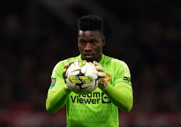 manchester-united-goalkeeper-andre-onana-during-the-carabao-cup-fourth-round-match-at-old-trafford-manchester-picture-date-wednesday-november-1-2023