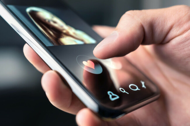 online-dating-app-in-mobile-phone-like-or-swipe-to-match-single-man-looking-for-love-and-relationship-with-smartphone-woman-with-beautiful-profile