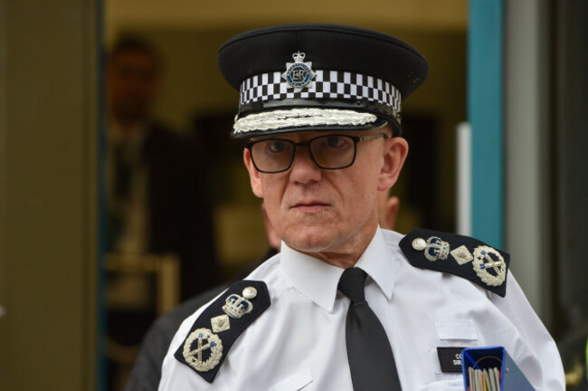 london-england-uk-26th-oct-2023-metropolitan-police-commissioner-mark-rowley-is-pictured-leaving-the-cabinet-office-after-a-cobra-meeting-credit-image-thomas-krychzuma-press-wirealam