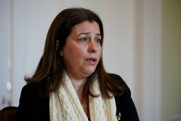 the-palestinian-ambassador-to-ireland-dr-jilan-abdalmajid-speaking-at-the-palestinian-embassy-in-dublin-the-case-of-an-irish-israeli-girl-who-is-feared-kidnapped-in-gaza-has-been-raised-with-the-pa