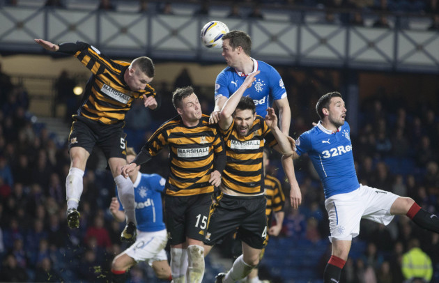 rangers-jon-daly-has-a-header-on-target-during-the-spfl-championship-match-at-ibrox-glasgow