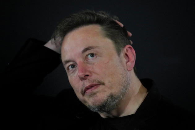 file-elon-musk-reacts-during-an-in-conversation-event-with-britains-prime-minister-rishi-sunak-in-london-thursday-nov-2-2023-ibm-has-stopped-advertising-on-social-media-platform-x-after-a-repo