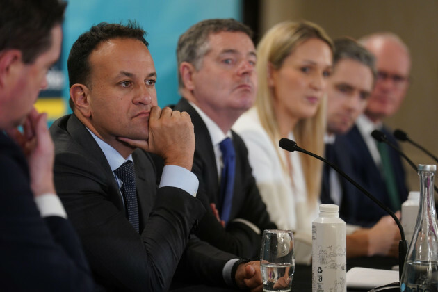 party-leader-and-taoiseach-leo-varadkar-during-a-fine-gael-special-conference-at-the-glenroyal-hotel-maynooth-co-kildare-picture-date-saturday-november-18-2023