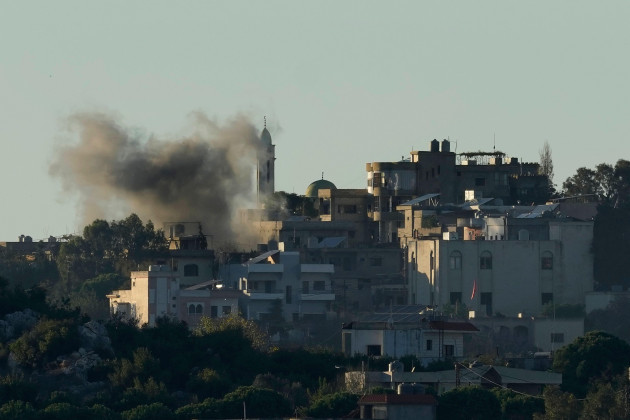 smoke-rises-from-israeli-artillery-shelling-on-aita-al-shaab-a-lebanese-border-village-with-israel-in-south-lebanon-tuesday-nov-21-2023-an-israeli-strike-on-southern-lebanon-killed-tuesday-two