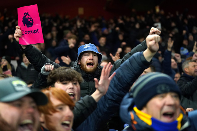 everton-fans-in-the-stands-protest-against-the-premier-league-during-the-premier-league-match-at-city-ground-nottingham-picture-date-saturday-december-2-2023