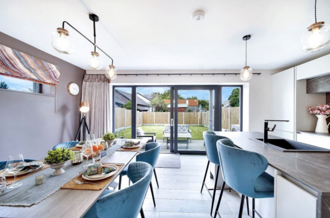 Open plan kitchen