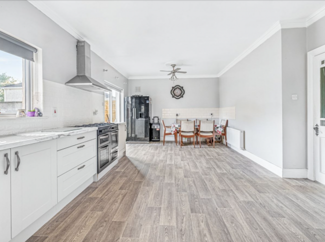 open plan kitchen