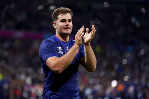 frances-damian-penaud-applauds-the-fans-after-the-rugby-world-cup-2023-pool-a-match-at-ol-stadium-in-lyon-france-picture-date-friday-october-6-2023