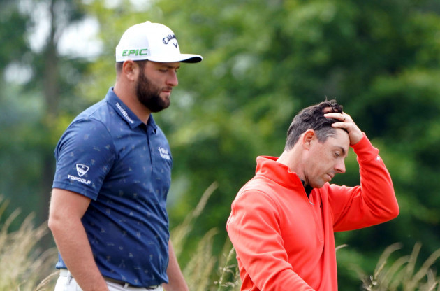 file-photo-dated-09-07-2021-of-jon-rahm-left-who-could-replace-rory-mcilroy-right-as-world-number-one-by-continuing-his-stunning-run-of-form-and-matching-one-of-mcilroys-proudest-achievements-i