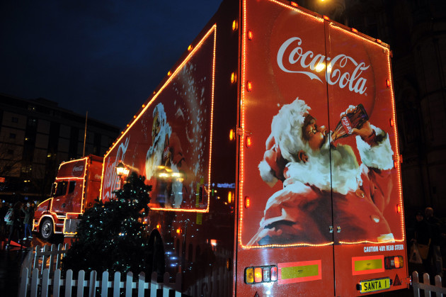 the-coca-cola-truck-on-tour-around-britain-in-bradford-west-yorkshire