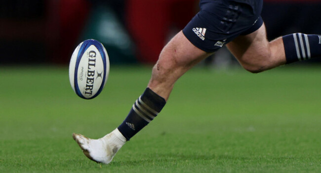 a-view-of-jack-crowleys-left-foot-as-he-misses-a-late-drop-goal-attempt