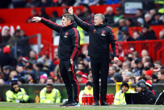 manchester-uniteds-interim-manager-ole-gunnar-solskjaer-right-and-coach-kieran-mckenna-during-the-emirates-fa-cup-third-round-match-at-old-trafford-manchester