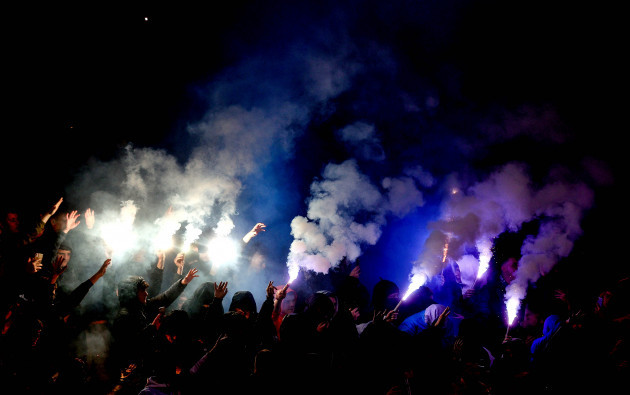 waterford-fans-set-off-flares