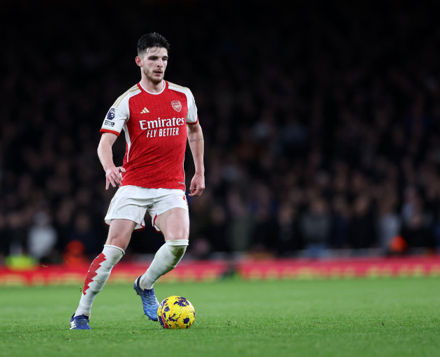london-uk-28th-dec-2023-declan-rice-of-arsenal-during-the-premier-league-match-at-the-emirates-stadium-london-picture-credit-should-read-david-kleinsportimage-credit-sportimage-ltdalamy-live