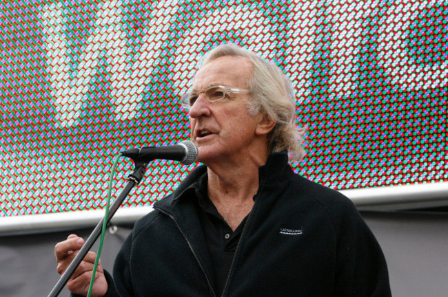 john-pilger-joins-anti-war-protesters-in-londons-trafalgar-square-demonstrate-against-ten-years-of-conflict-in-afghanistan