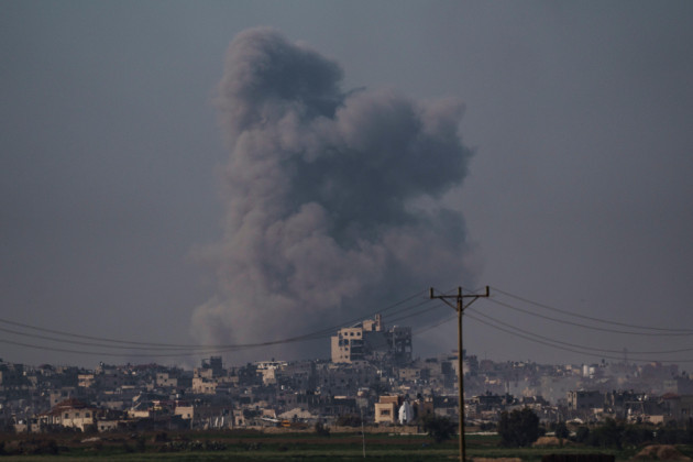 smoke-rises-following-an-israeli-bombardment-in-the-gaza-strip-as-seen-from-southern-israel-monday-jan-8-2024-ap-photoleo-correa