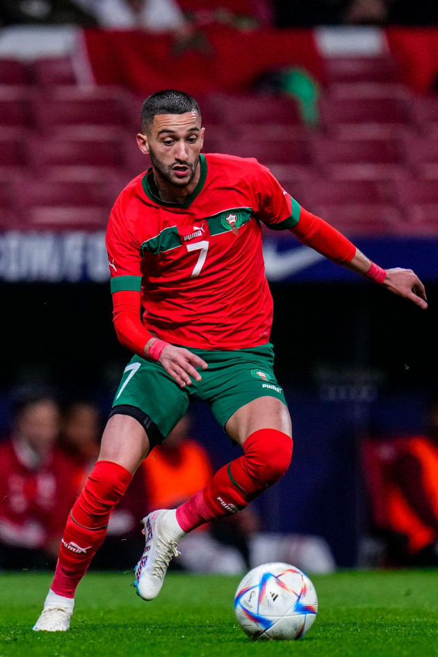 moroccos-hakim-ziyech-runs-with-the-ball-during-the-international-friendly-soccer-match-between-morocco-and-peru-at-the-civitas-metropolitano-stadium-in-madrid-spain-tuesday-march-28-2023-ap-ph