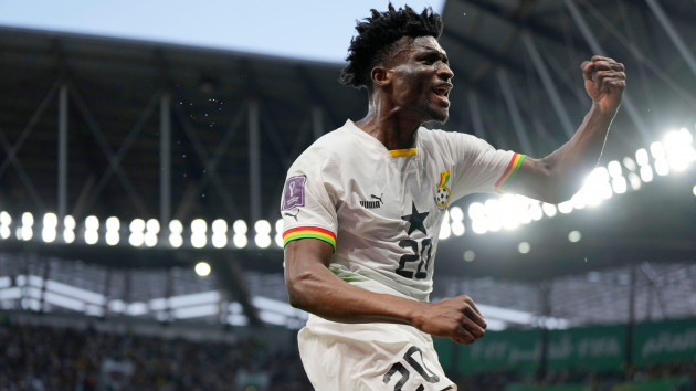 ghanas-mohammed-kudus-celebrates-after-scoring-his-sides-second-goal-during-the-world-cup-group-h-soccer-match-between-south-korea-and-ghana-at-the-education-city-stadium-in-al-rayyan-qatar-monda