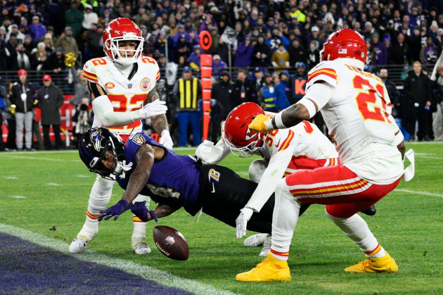 baltimore-ravens-wide-receiver-zay-flowers-4-fumbles-into-the-end-zone-for-a-touchback-against-the-kansas-city-chiefs-during-the-second-half-of-the-afc-championship-nfl-football-game-sunday-jan-2