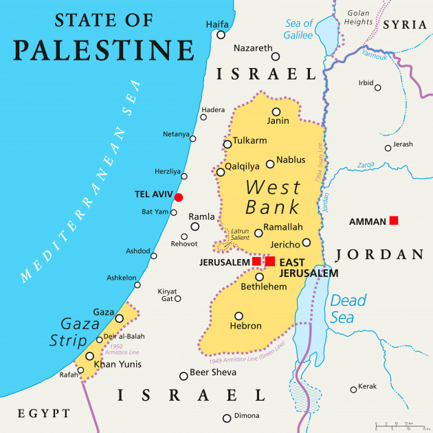 state-of-palestine-with-designated-capital-east-jerusalem-claiming-west-bank-and-gaza-strip-political-map