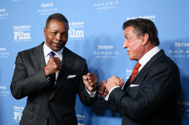 actor-sylvester-stallone-and-carl-weathers-at-the-santa-barbara-international-film-festival-on-february-9th-2016-in-santa-barbara-california