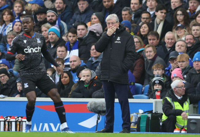 brighton-and-hove-uk-3rd-feb-2024-roy-hodgson-manager-of-crystal-palace-reacts-during-the-premier-league-match-at-the-amex-stadium-brighton-and-hove-picture-credit-should-read-paul-terrysport