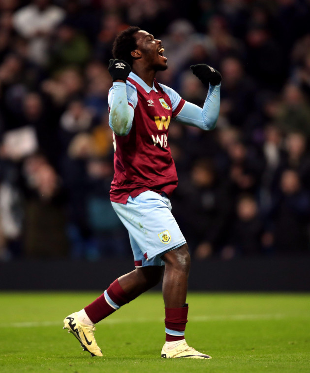 burnleys-david-datro-fofana-celebrates-scoring-their-sides-second-goal-of-the-game-during-the-premier-league-match-at-turf-moor-burnley-picture-date-saturday-february-3-2024
