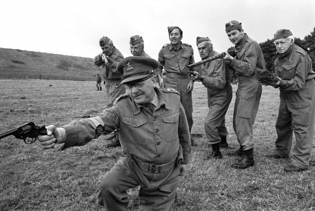 file-photo-dated-200870-of-the-cast-from-the-bbcs-hit-comedy-arthur-lowe-foreground-and-back-left-to-right-john-le-mesurier-clive-dunn-james-beck-john-laurie-ian-lavender-and-arnold-ridley