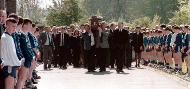 the-coffin-of-sean-brown-61-chairman-of-the-wolfe-tone-bellaghy-gaa-club-who-was-shot-dean-on-monday-evening-near-randalstown-is-carried-during-his-funeral-today-friday-which-was-held-at-the-c
