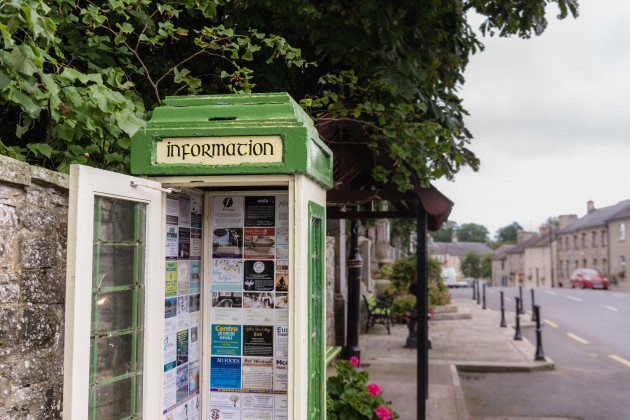 disused-irish-telephone-box-now-serving-as-a-community-information-information-display-board