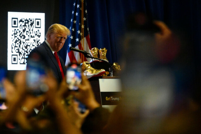 philadelphia-united-states-17th-feb-2024-former-u-s-president-donald-trump-speaks-on-stage-to-promote-self-branded-golden-sneakers-during-an-appearance-at-sneakercon-at-the-pennsylvania-conventio