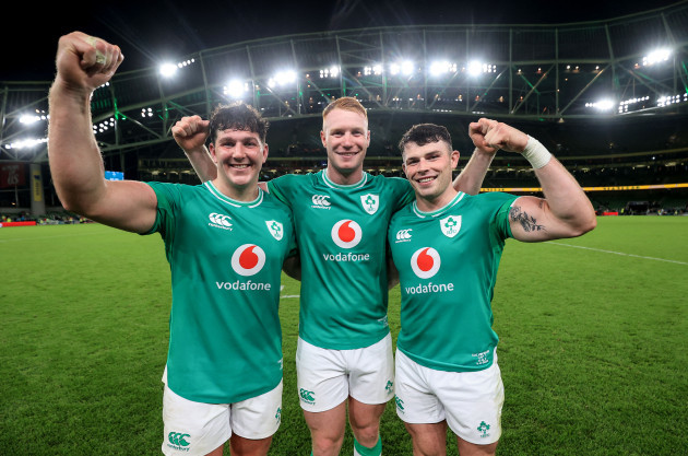 tom-stewart-ciaran-frawley-and-calvin-nash-celebrate-after-the-game
