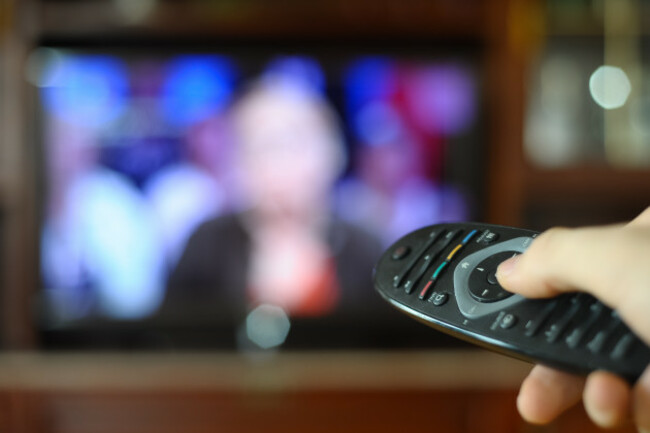 watchingtvandusingremotecontroller