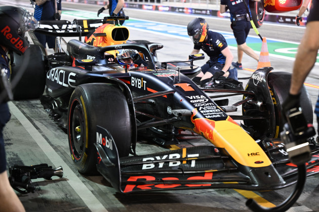 sakhir-bahrain-29th-feb-2024-max-verstappen-ned-of-oracle-red-bull-racing-1-pulls-into-the-pit-lane-in-the-rb20-after-completing-fp2-during-the-bahrain-grand-prix-credit-image-taidgh