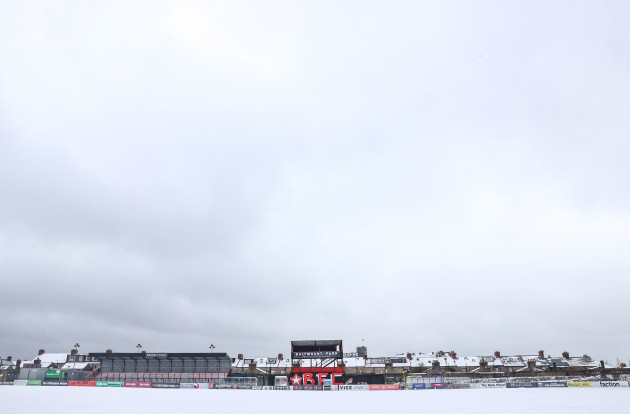 a-general-view-of-a-snow-covered-dalymount-park