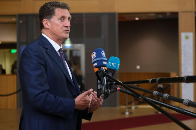 brussels-belgium-09th-sep-2022-minister-eamon-ryan-during-a-eu-energy-ministers-meeting-to-find-solutions-to-rising-energy-prices-at-the-eu-headquarters-in-brussels-belgium-on-sept-9-2022-cre
