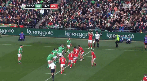 Lineout tackle v Wales
