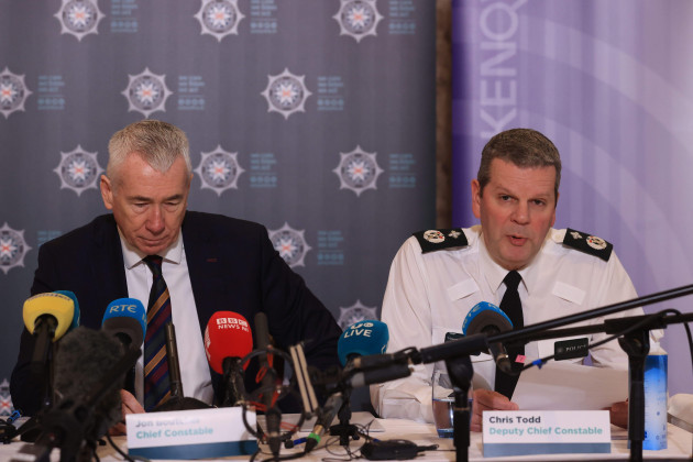 left-to-right-chief-constable-jon-boutcher-and-temporary-deputy-chief-constable-chris-todd-at-stormont-hotel-in-belfast-for-the-publication-of-the-operation-kenova-interim-report-into-stakeknife
