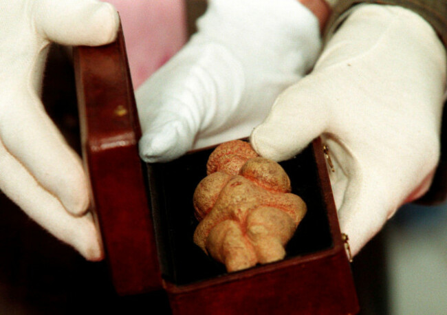 file-in-this-aug-7-1998-file-photo-the-venus-of-willendorf-is-shown-at-viennas-natural-history-museum-the-venus-of-willendorf-a-small-paleolithic-statuette-with-a-fleshy-distinctively-femi