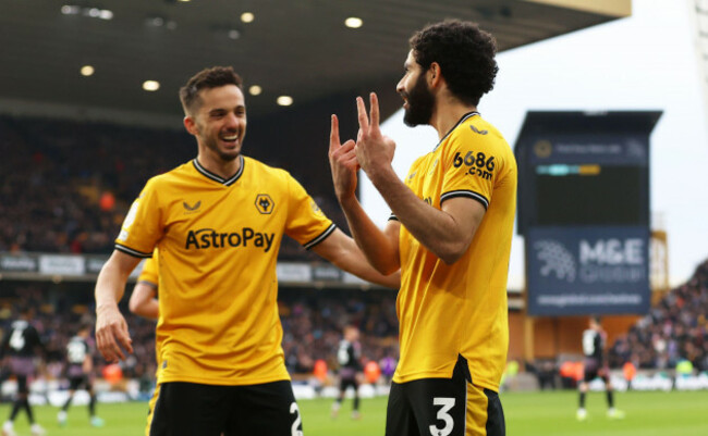 wolverhampton-uk-9th-mar-2024-rayan-ait-nouri-of-wolverhampton-wanderers-celebrates-after-scoring-the-teams-first-goal-during-the-premier-league-match-at-molineux-wolverhampton-picture-credit-s