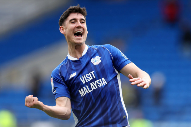 cardiff-uk-09th-mar-2024-callum-odowda-of-cardiff-city-celebrates-at-the-end-of-the-match-after-he-scored-his-teams-2nd-and-match-winning-goal-efl-skybet-championship-match-cardiff-city-v-ipswi