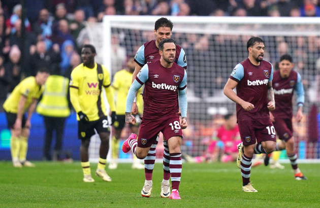 west-ham-uniteds-danny-ings-centre-celebrates-scoring-their-sides-second-goal-of-the-game-with-team-mates-during-the-premier-league-match-at-the-london-stadium-london-picture-date-sunday-march