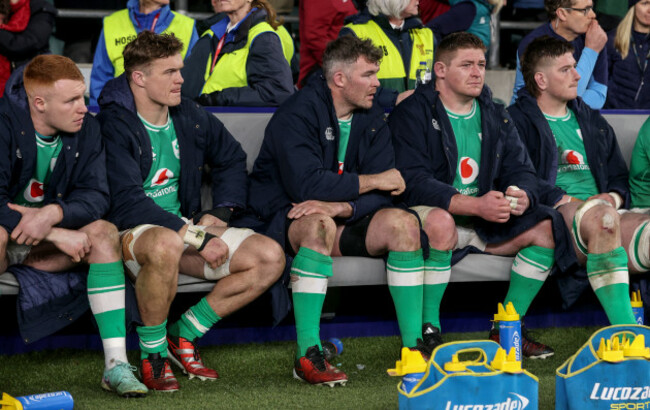 ciaran-frawley-josh-van-der-flier-peter-omahony-tadhg-furlong-and-joe-mccarthy-dejected-late-in-the-game