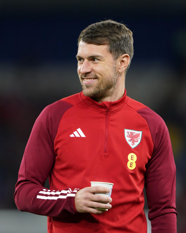 wales-aaron-ramsey-ahead-of-the-uefa-euro-2024-qualifying-group-d-match-at-the-cardiff-city-stadium-picture-date-tuesday-november-21-2023
