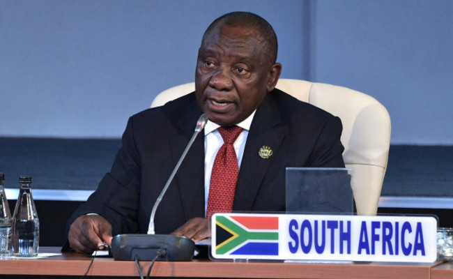 south-african-president-cyril-ramaphosa-during-an-expanded-format-meeting-on-the-second-day-of-the-brics-summit-july-27-2018-in-johannesburg-south-africa