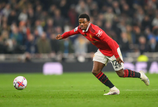 27-apr-2023-tottenham-hotspur-v-manchester-united-premier-league-tottenham-hotspur-stadiummanchester-uniteds-tyrell-malacia-during-the-premier-league-match-against-tottenham-picture-mark-p